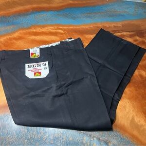 Vintage NOS Ben Davis Black Cotton Pants 44x32 Made in USA style 794 new